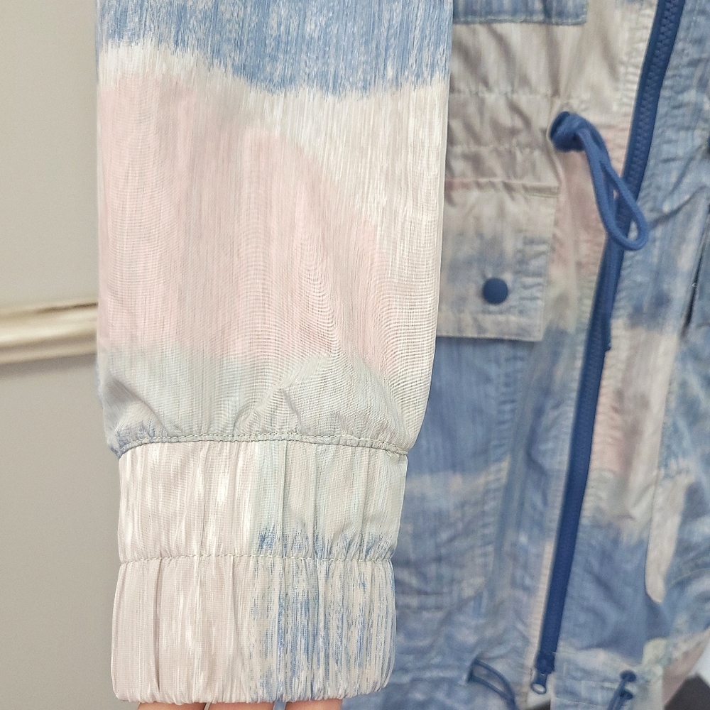 NWOT Adidas by Stella McCartney Pastel Brushstroke Athleisure Streetwear Parka - Picture 12 of 16